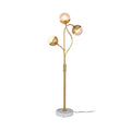 **Technische Titel in het Nederlands: Moderne Vloerlamp met Drie Globes en Marmeren Basis**
